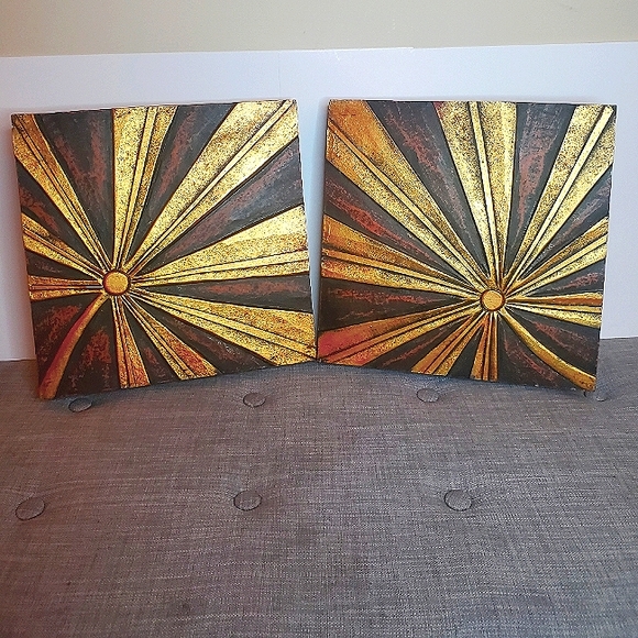 N/A Other - Sunburst Wall Decor (Set of 2) 11.5"x11.5"